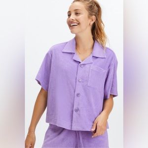 Fabletics: Black Terry Cloth Set